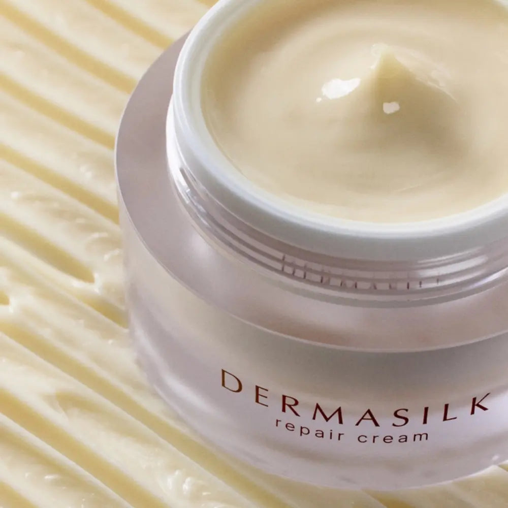 Open jar of INCELLA Heartleaf PDRN repair cream displayed on a silky cream texture